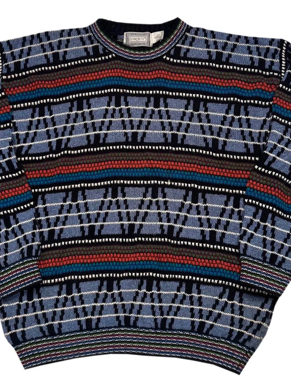 Vintage Concrete Colorful Sweater (Size M)